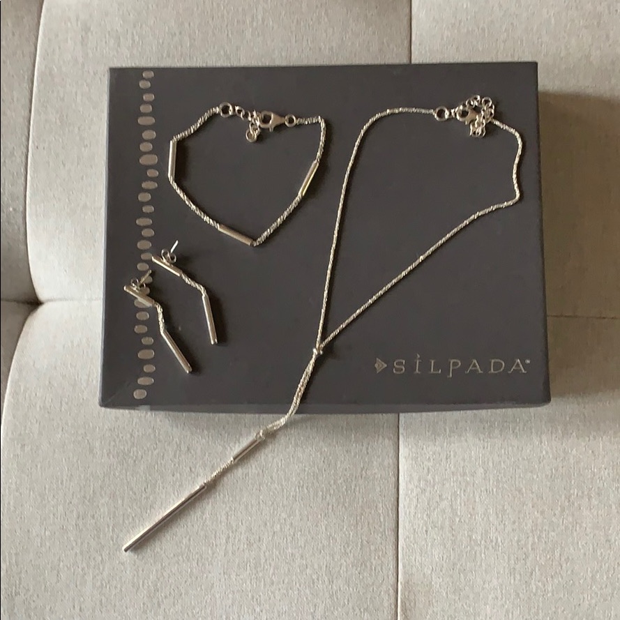 Silpada Necklace Bracelet Earring Set 100$